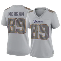 Women's David Morgan Minnesota Vikings No.89 Game Atmosphere Fashion Jersey - Gray