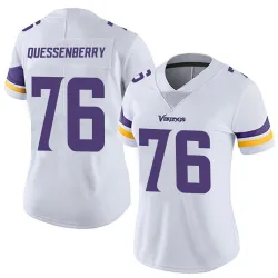 Women's David Quessenberry Minnesota Vikings No.76 Limited Vapor Untouchable Jersey - White