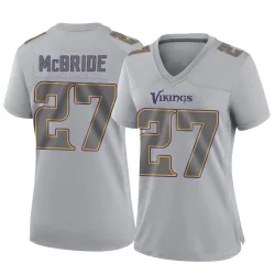 Women's DeWayne McBride Minnesota Vikings No.27 Game Atmosphere Fashion Jersey - Gray