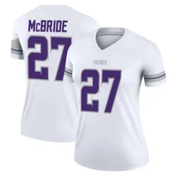 Women's DeWayne McBride Minnesota Vikings No.27 Legend Alternate Jersey - White