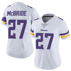 Women's DeWayne McBride Minnesota Vikings No.27 Limited Vapor Untouchable Jersey - White