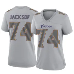 Women's Donovan Jackson Minnesota Vikings No.74 Game Atmosphere Fashion Jersey - Gray