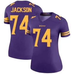 Women's Donovan Jackson Minnesota Vikings No.74 Legend Color Rush Jersey - Purple