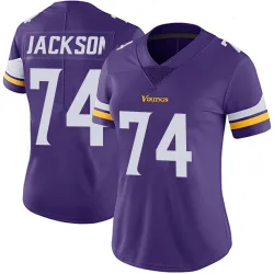 Women's Donovan Jackson Minnesota Vikings No.74 Limited Team Color Vapor Untouchable Jersey - Purple