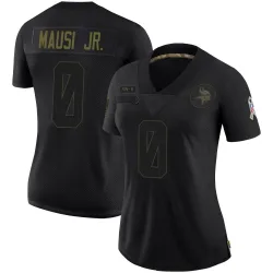 Women's Dorian Mausi Jr. Minnesota Vikings No.0 Limited 2020 Salute To Service Jersey - Black