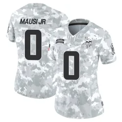 Women's Dorian Mausi Jr. Minnesota Vikings No.0 Limited 2024 Salute to Service Jersey - Arctic Camo