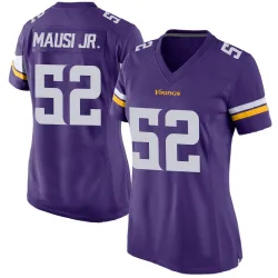 Women's Dorian Mausi Jr. Minnesota Vikings No.52 Game Team Color Jersey - Purple