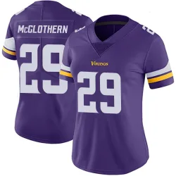 Women's Dwight McGlothern Minnesota Vikings No.29 Limited Team Color Vapor Untouchable Jersey - Purple