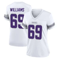Women's Elijah Williams Minnesota Vikings No.69 Game Alternate Jersey - White