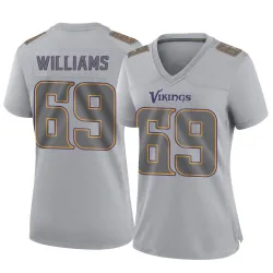 Women's Elijah Williams Minnesota Vikings No.69 Game Atmosphere Fashion Jersey - Gray