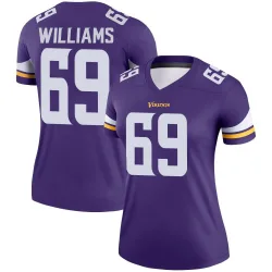 Women's Elijah Williams Minnesota Vikings No.69 Legend Jersey - Purple