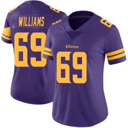 Women's Elijah Williams Minnesota Vikings No.69 Limited Color Rush Jersey - Purple
