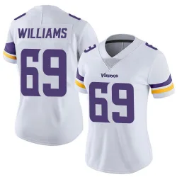 Women's Elijah Williams Minnesota Vikings No.69 Limited Vapor Untouchable Jersey - White