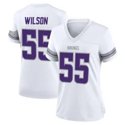 Women's Eric Wilson Minnesota Vikings No.55 Game Alternate Jersey - White