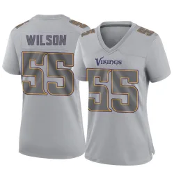 Women's Eric Wilson Minnesota Vikings No.55 Game Atmosphere Fashion Jersey - Gray