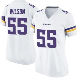 Women's Eric Wilson Minnesota Vikings No.55 Game Jersey - White