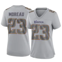 Women's Fabian Moreau Minnesota Vikings No.23 Game Atmosphere Fashion Jersey - Gray