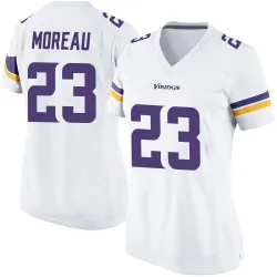 Women's Fabian Moreau Minnesota Vikings No.23 Game Jersey - White