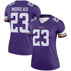 Women's Fabian Moreau Minnesota Vikings No.23 Legend Jersey - Purple