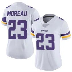 Women's Fabian Moreau Minnesota Vikings No.23 Limited Vapor Untouchable Jersey - White