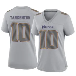 Women's Fran Tarkenton Minnesota Vikings No.10 Game Atmosphere Fashion Jersey - Gray