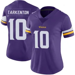Women's Fran Tarkenton Minnesota Vikings No.10 Limited Team Color Vapor Untouchable Jersey - Purple