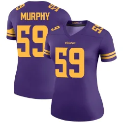 Women's Gabriel Murphy Minnesota Vikings No.59 Legend Color Rush Jersey - Purple