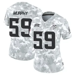Women's Gabriel Murphy Minnesota Vikings No.59 Limited 2024 Salute to Service Jersey - Arctic Camo