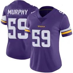 Women's Gabriel Murphy Minnesota Vikings No.59 Limited Team Color Vapor Untouchable Jersey - Purple