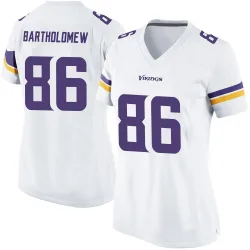 Women's Gavin Bartholomew Minnesota Vikings No.86 Game Jersey - White