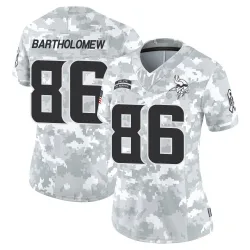 Women's Gavin Bartholomew Minnesota Vikings No.86 Limited 2024 Salute to Service Jersey - Arctic Camo