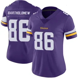 Women's Gavin Bartholomew Minnesota Vikings No.86 Limited Team Color Vapor Untouchable Jersey - Purple