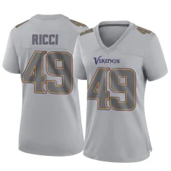 Women's Giovanni Ricci Minnesota Vikings No.49 Game Atmosphere Fashion Jersey - Gray