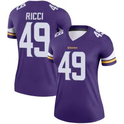Women's Giovanni Ricci Minnesota Vikings No.49 Legend Jersey - Purple