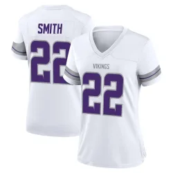 Women's Harrison Smith Minnesota Vikings No.22 Game Alternate Jersey - White