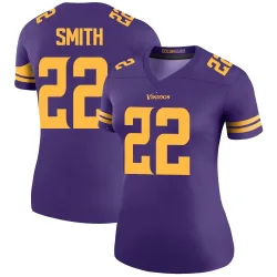 Women's Harrison Smith Minnesota Vikings No.22 Legend Color Rush Jersey - Purple