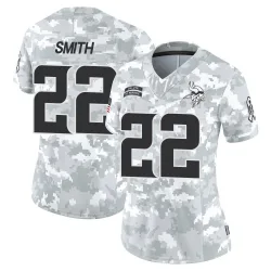 Women's Harrison Smith Minnesota Vikings No.22 Limited 2024 Salute to Service Jersey - Arctic Camo