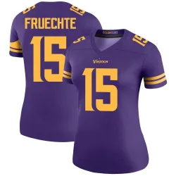 Women's Isaac Fruechte Minnesota Vikings No.15 Legend Color Rush Jersey - Purple