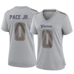 Women's Ivan Pace Jr. Minnesota Vikings No.0 Game Atmosphere Fashion Jersey - Gray