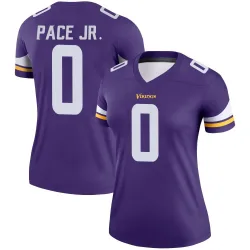 Women's Ivan Pace Jr. Minnesota Vikings No.0 Legend Jersey - Purple