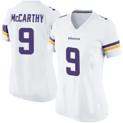 Women's J.J. McCarthy Minnesota Vikings No.9 Game Jersey - White