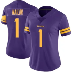 Women's Jalen Nailor Minnesota Vikings No.1 Limited Color Rush Jersey - Purple