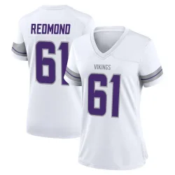 Women's Jalen Redmond Minnesota Vikings No.61 Game Alternate Jersey - White