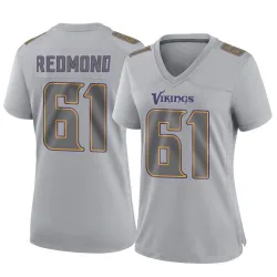 Women's Jalen Redmond Minnesota Vikings No.61 Game Atmosphere Fashion Jersey - Gray