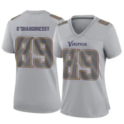 Women's James O'Shaughnessy Minnesota Vikings No.89 Game Atmosphere Fashion Jersey - Gray