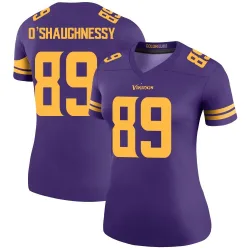 Women's James O'Shaughnessy Minnesota Vikings No.89 Legend Color Rush Jersey - Purple