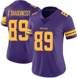 Women's James O'Shaughnessy Minnesota Vikings No.89 Limited Color Rush Jersey - Purple