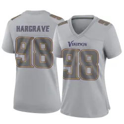 Women's Javon Hargrave Minnesota Vikings No.98 Game Atmosphere Fashion Jersey - Gray