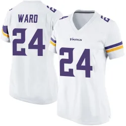 Women's Jay Ward Minnesota Vikings No.24 Game Jersey - White