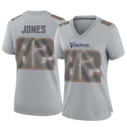 Women's Jeshaun Jones Minnesota Vikings No.82 Game Atmosphere Fashion Jersey - Gray